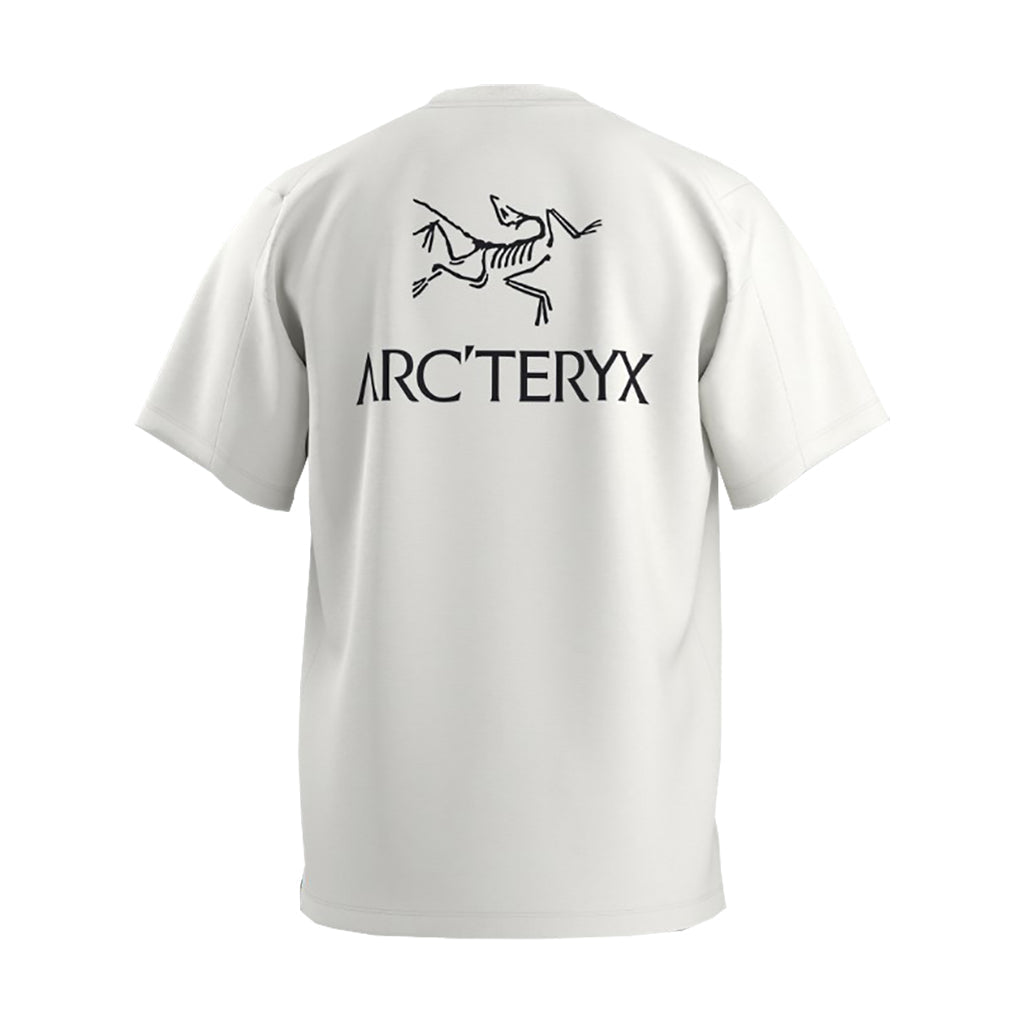 Arc'teryx Kragg SL Cotton Bird Word Shirt S/S Tee - White Light / Black X000009535