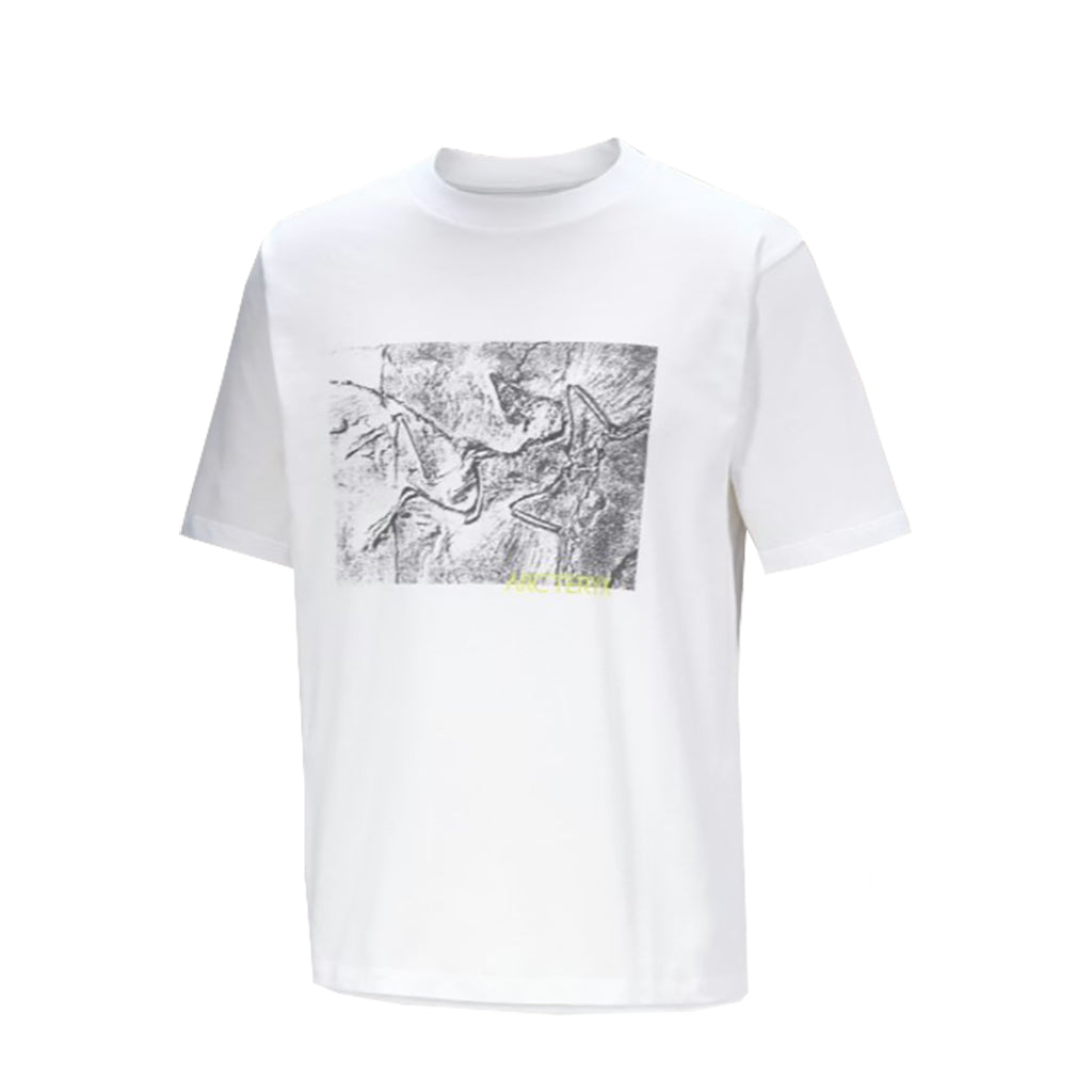 Arc'teryx Kragg Cotton Lithographica S/S Tee - White Light X000009926