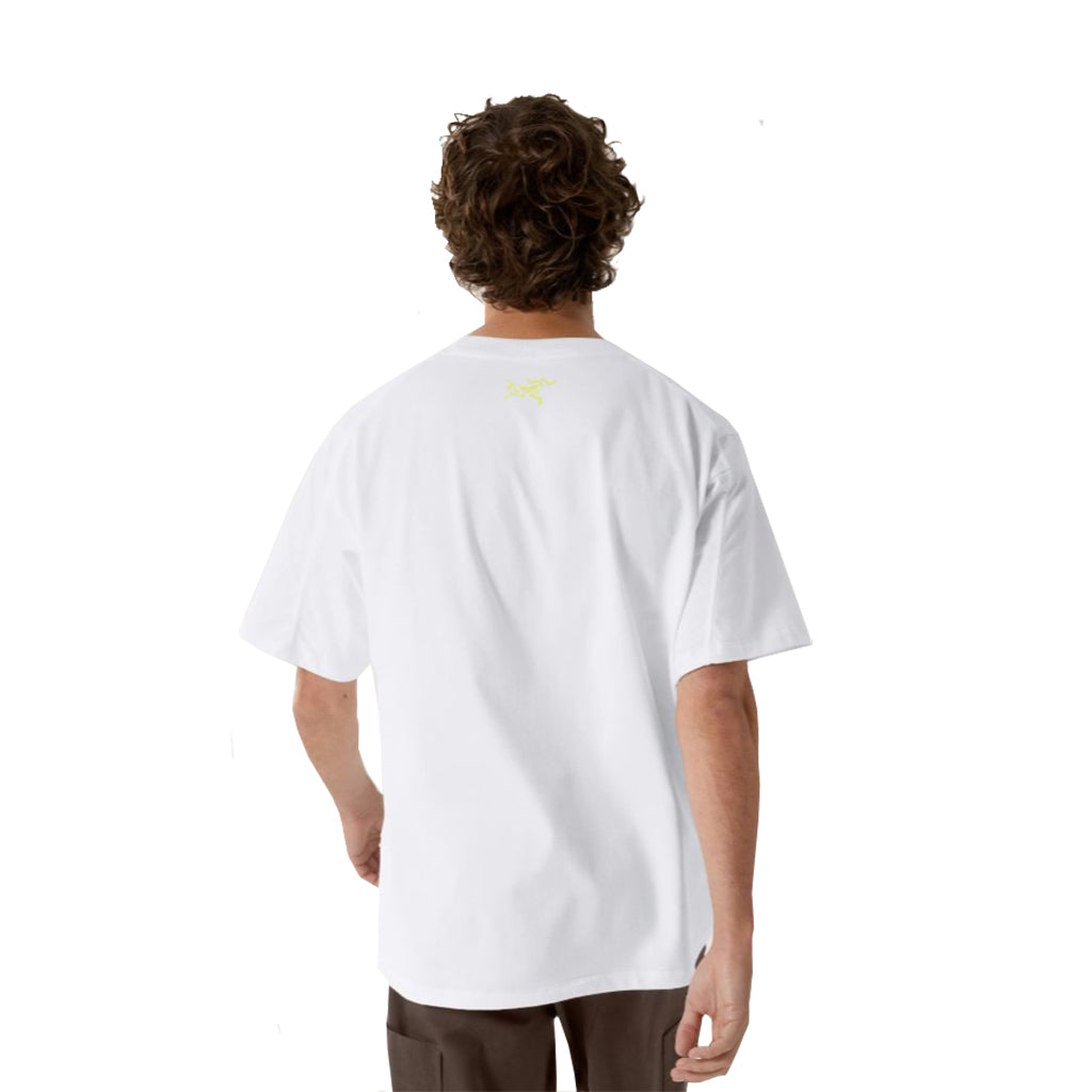 Arc'teryx Kragg Cotton Lithographica S/S Tee - White Light X000009926